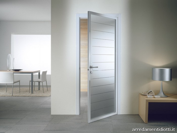 Xila porta battente alluminio acidato